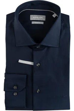 Michael Kors Overhemden, Heren, Blauw, 3Xl, Katoen, Overhemd
