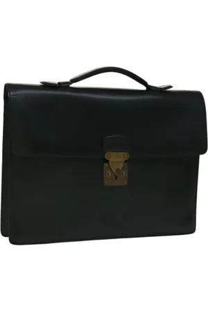 LOUIS VUITTON Pre-owned, Dames, Groen, ONE Size, Leer, Pre-owned Leather briefcases