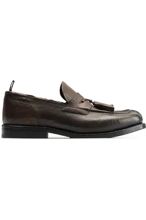 Alexander Hotto Schoenen, Heren, Bruin, 40 EU, Leer, Bruin Paardenleer Loafer Schoen