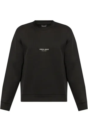 Giorgio Armani Sweatshirts & Hoodies, Heren, Zwart, S, Sweatshirts & Hoodies