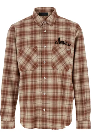AMIRI Overhemden, Heren, , L, Katoen, Logo Print 