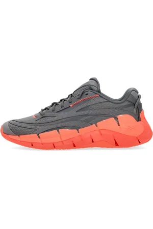 Reebok Schoenen, Heren, Grijs, 45 EU, Zig Kinetica 2.5 Lage Sneaker Grijs Oranje