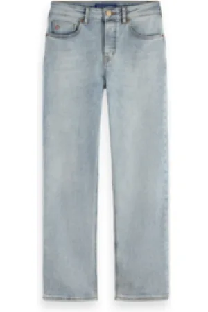 Scotch&Soda Jeans, Dames, Blauw, W30 L32, Sky Straight Jeans Mish Mash