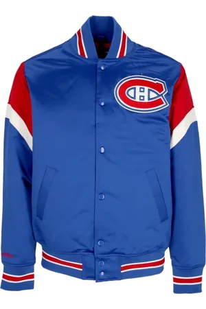 Mitchell & Ness Jassen, Heren, Blauw, S, Polyester, NHL Heavyweight Bomber Jacket Quilted Interior