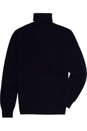 Brooks Brothers Truien, Heren, Blauw, 2Xl, Kasjmier, Cashmere Turtleneck