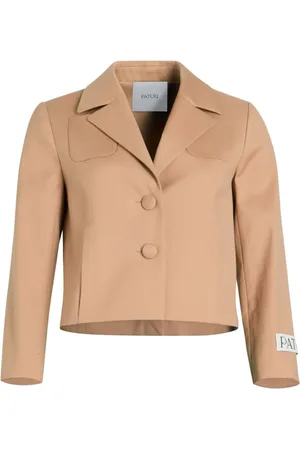 Patou Jassen, Dames, Bruin, S, Bruine Jas voor Stijlvolle Look