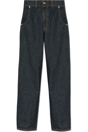 Moschino Jeans, Dames, Blauw, XS, Katoen, Hoge taille jeans