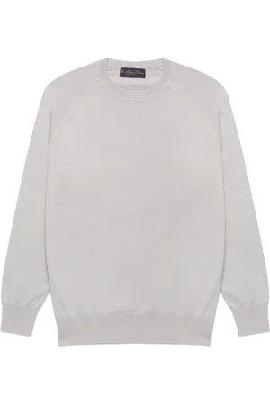 Brooks Brothers Sweatshirts & Hoodies, Heren, Grijs, M, Katoen, Makò Katoenen Sweatshirt