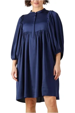 Bruuns Bazaar Kleedjes, Dames, Blauw, XL, Bbsarina Jurk