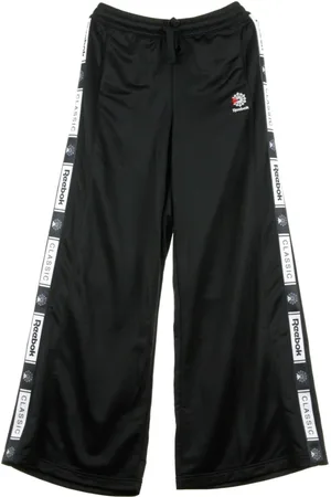 Reebok Broeken, Dames, Zwart, S, Cl Trackpants Zwarte Dames Trainingsbroek