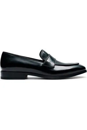 Fabi Schoenen, Heren, Zwart, 44 EU, Leer, Formele Leren Loafers Zwart