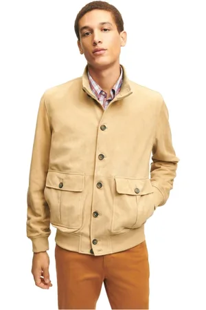 Brooks Brothers Jassen, Heren, , M, Suède, Suède Leren Jas