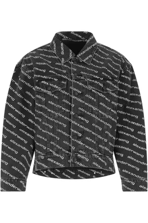 Alexander Wang Jassen, Dames, Veelkleurig, M, Denim, Gedrukte Denimjas voor Stijlvolle Look