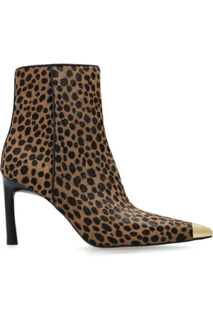 Michael Kors Schoenen, Dames, Bruin, 35 EU, Kasia Enkellaarsjes met Hak