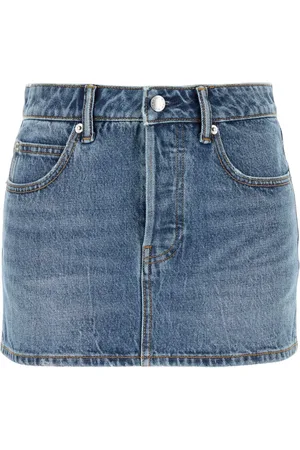 Alexander Wang Rokken, Dames, Blauw, W27, Denim, Denim Mini Rok