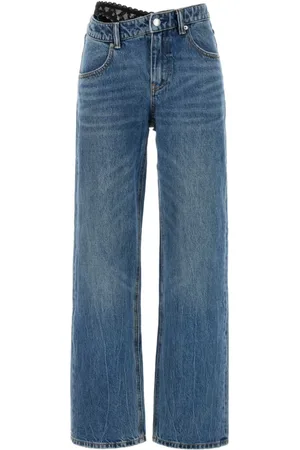Alexander Wang Jeans, Dames, Blauw, W27, Denim, Denim Jeans voor Stijlvolle Look