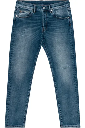 Nine In The Morning Jeans, Heren, Blauw, W34, Denim, Authentieke denim straight leg jeans