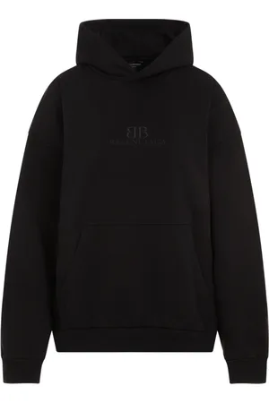 Balenciaga Sweatshirts & Hoodies, Dames, Zwart, S, Katoen, Zwarte Was Hoodie