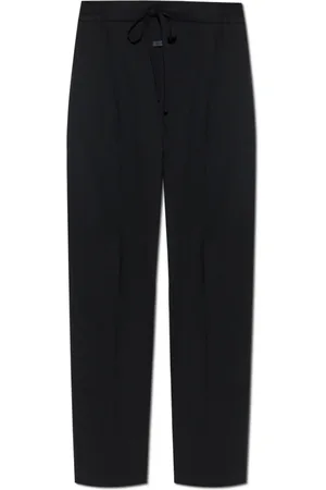 FEAR OF GOD Broeken, Heren, Zwart, S, Katoen, Broek met Logopatch