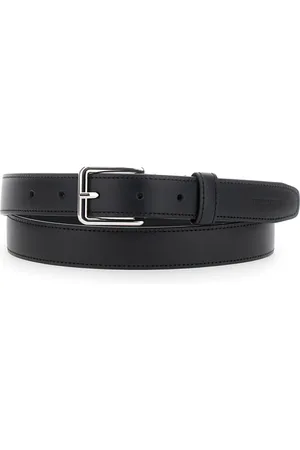 Dsquared2 Accessoires, Heren, Zwart, 105 CM, Leer, Zwarte leren riem met verstelbare gesp