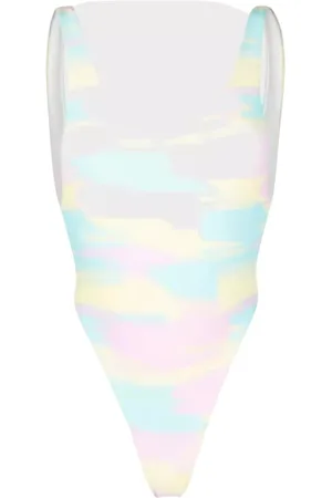 Reina Olga Badkleding, Dames, Veelkleurig, L, Nylon, Funky Tie-Dye Badpak