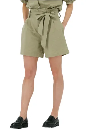 Modstrom Korte broeken, Dames, Groen, S, Katoen, Panne Shorts