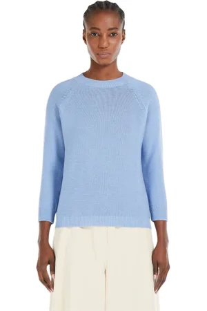 Max Mara Truien, Dames, Blauw, M, Linz Weekend Pull - Stijlvolle Trui