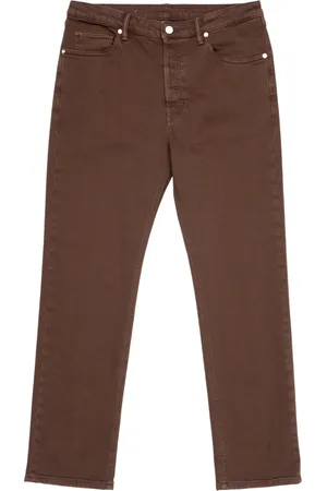 Nine In The Morning Jeans, Heren, Bruin, W30, Denim, Straight Leg Denim Jeans Cacao Wassing