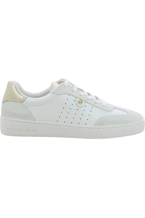 Michael Kors Schoenen, Dames, Wit, 40 EU, Katoen, Scotty Lace UP Sneakers