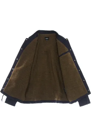 Huf Jassen, Heren, Blauw, S, Nylon, Gewatteerde Hi-fi Coaches Jas Navy