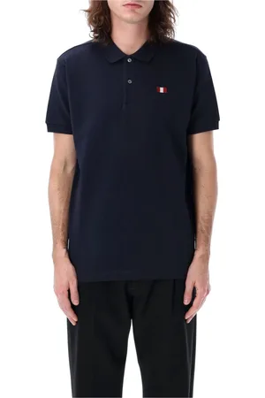Bally Tops, Heren, Blauw, 2Xl, Katoen, Navy Polo Shirt met Borduursels