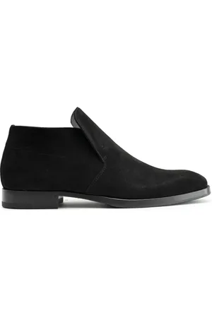 Fabi Schoenen, Heren, Zwart, 43 EU, Leer, Klassieke Leren Enkellaarzen