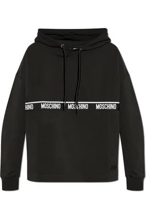Moschino Sweatshirts & Hoodies, Dames, Zwart, L, Katoen, Ondergoedlijn sweatshirt