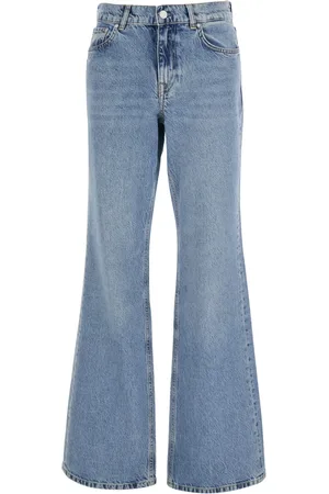 Adriano Goldschmied Jeans, Dames, Blauw, W27, Denim, Blauwe Flared Jeans met Logo Patch