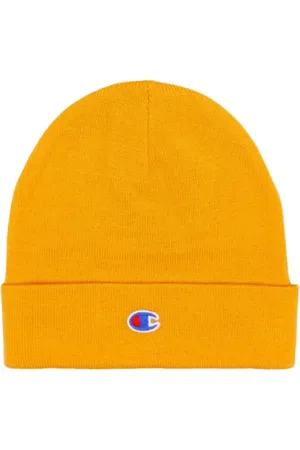 Champion Accessoires, Heren, Geel, ONE Size, Polyester, Reverse Weave Beanie