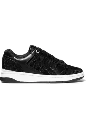 Michael Kors Schoenen, Dames, Zwart, 37 EU, Rebel Leather Sneaker