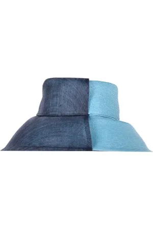 Dior Pre-owned, Dames, Blauw, ONE Size, Pre-owned Raffia hats