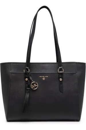 Michael Kors Tassen, Dames, Zwart, ONE Size, Leer, Sullivan Grote Saffiano Lederen Tote Bag