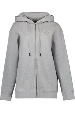 Fendi Sweatshirts & Hoodies, Dames, Grijs, S, Katoen, Ritssluiting Sweatshirt Roma Collectie Herfst-Winter 2024