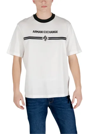 Armani Exchange Tops, Heren, , M, Katoen, Bedrukt Katoenen T-shirt