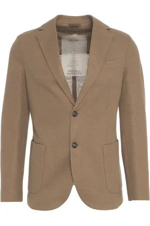 Circolo Jassen, Heren, Bruin, 2Xl, Bruine Blazer Easy Jacket Herenkleding