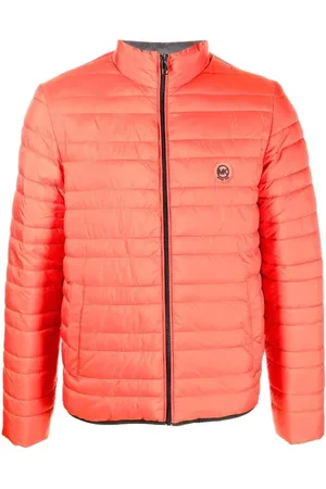 Michael Kors Jassen, Heren, Bruin, S, Polyester, Wendbare Lichtgewicht Pufferjas