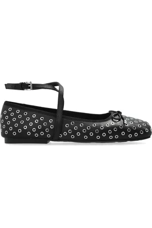 Michael Kors Schoenen, Dames, Zwart, 40 EU, Leer, Ballet Flats Collette