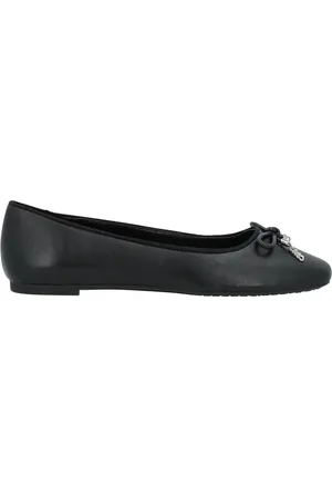 Michael Kors Schoenen, Dames, Zwart, 37 EU, Leer, Nori Ballerina van leer
