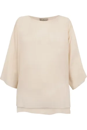 Cortana Blouses & Shirts, Dames, , M, Katoen, Zon, ivoorkatoenen voile shirt