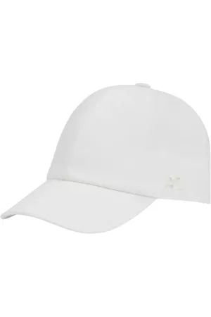 Courrèges Accessoires, Dames, Wit, M, Katoen, Witte Baseballpet met Signature Logo