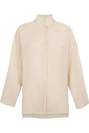 Cortana Blouses & Shirts, Dames, , L, Katoen, Soles, ivoorkatoenen voile overhemd