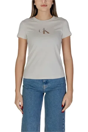 Calvin Klein Tops, Dames, , XL, Katoen, Relaxed Fit T-shirt Ronde hals Katoen