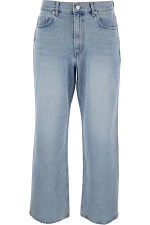 DUNST Jeans, Heren, Blauw, M, Denim, Lichtblauwe Denim Jeans met Logopatch