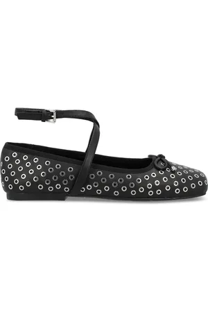 Michael Kors Schoenen, Dames, Zwart, 36 EU, Leer, Collette Flex Ballet Ballerina`s Zwart